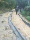 Продолжаются работы по устройству пешеходной дорожки в с. Верякуши.