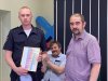 Вручение солдатского медальона